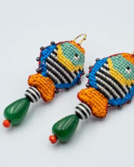 Σκουλαρίκια κεντητά “ψαράκια”