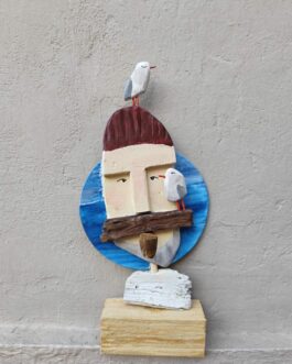 Ξύλινη επιτραπέζια φιγούρα “ο καπετάν Γαρμπής”