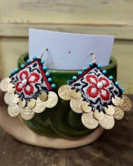 Κεντητά σκουλαρίκια “ΙΝΚΑΣ”