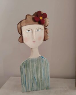 Ξύλινη φιγούρα “Η κυρία ονειροπόλα”